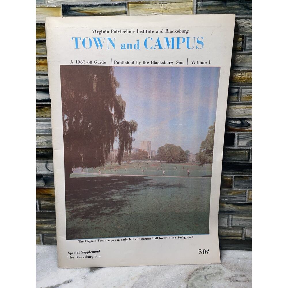 Virginia Tech Hokies VPI VT 67-68 Town & Campus Magazine Blacksburg Sun Extra
